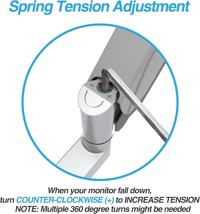 AVLT Dual Extended 13"-32" Monitor Wall Mount fits Two Flat/Curved Computer - Image 8