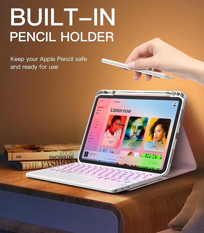 MoKo Touch Keyboard Case for iPad 11th Generation 11 inch 2025, iPad 10th - Image 7