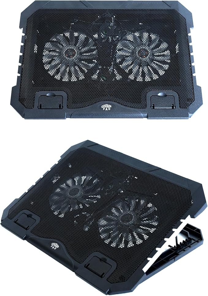 RGB Gaming Laptop Cooling Pad 17-12Inch 4FansFit Apple MacBook Laptop Fan - Image 8