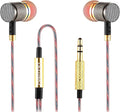Betron YSM1000 Earphones in Ear Headphones Wired 3.5mm Jack Tangle-Free Cable by Betron