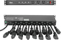 Tecmojo 1U Rack Mount 19 Outlet PDU Power Distribution Unit Power Strip Circuit by Tecmojo