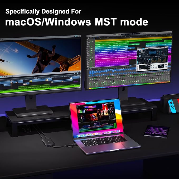 USB 3.0 to HDMI Splitter Extended Display Dual Monitors, USB 3.0-A/C to Dual - Image 4