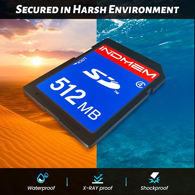 INDMEM SD Card 512MB, 10 Packs Class 4 512MB Flash Memory Card MLC Standard - Image 3