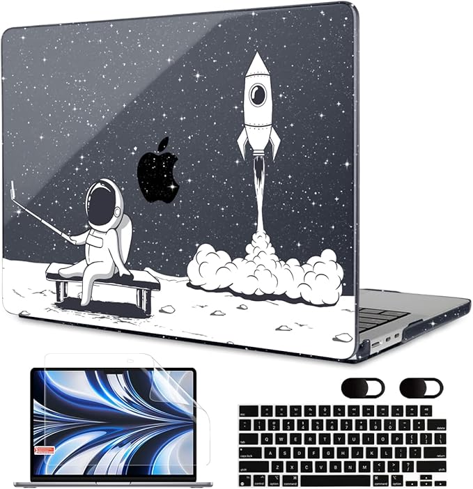 MEEgoodo Case for M4/M3/M2 MacBook Air 13.6 inch Case 2025 2024 2022, Fit Model by MEEgoodo