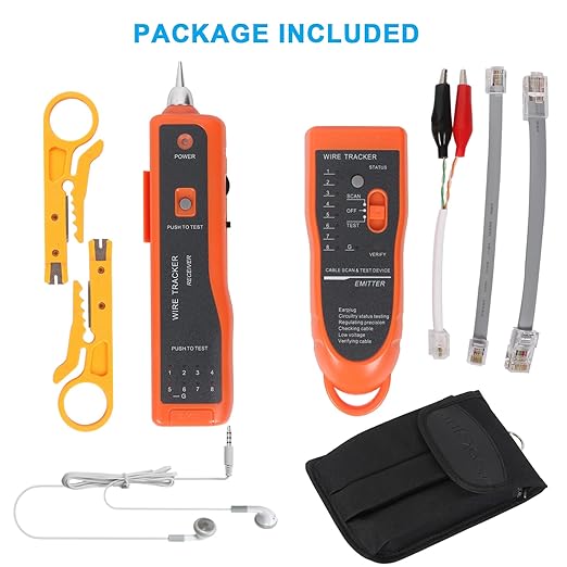 Goeco Ethernet Network Toner RJ11 RJ45 Network Cable Tester LAN Tracker Wire - Image 2