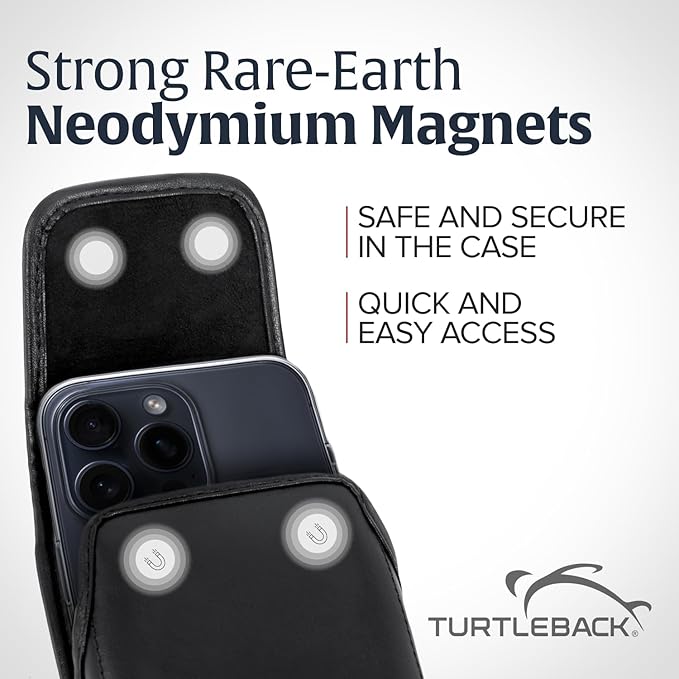 Turtleback Belt Clip for iPhone 16 Pro, 15 pro 14 Pro 13 Pro -Small- Fits - Image 3