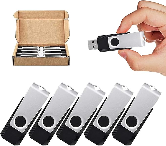 Aiibe 16 GB Flash Drive 10 Pack Bulk 16GB USB Flash Drives 2.0 USB Stick Thumb - Image 7