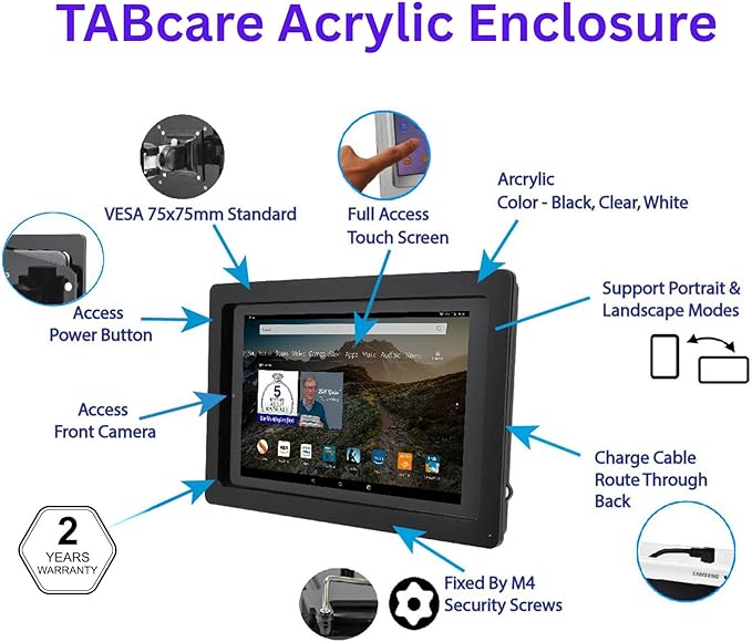 TABcare Anti-Theft Acrylic VESA Enclosure - Image 3