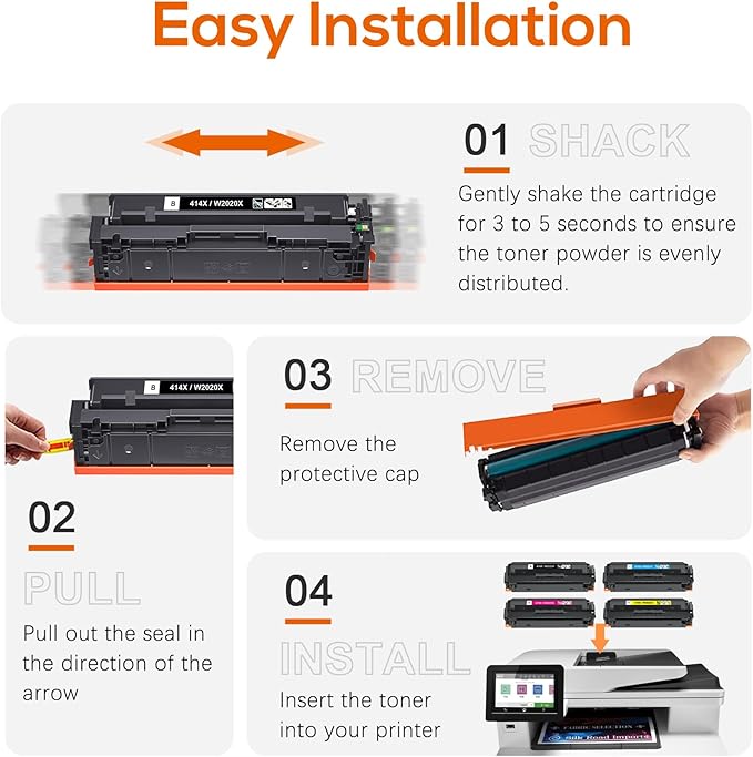 414a Toner Cartridges 4 Pack Replacement - Image 7