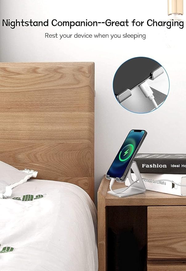 Cell Phone Stand for Desk, Desktop Phone Holder, Aluminum Mobile Phone Stand - Image 6
