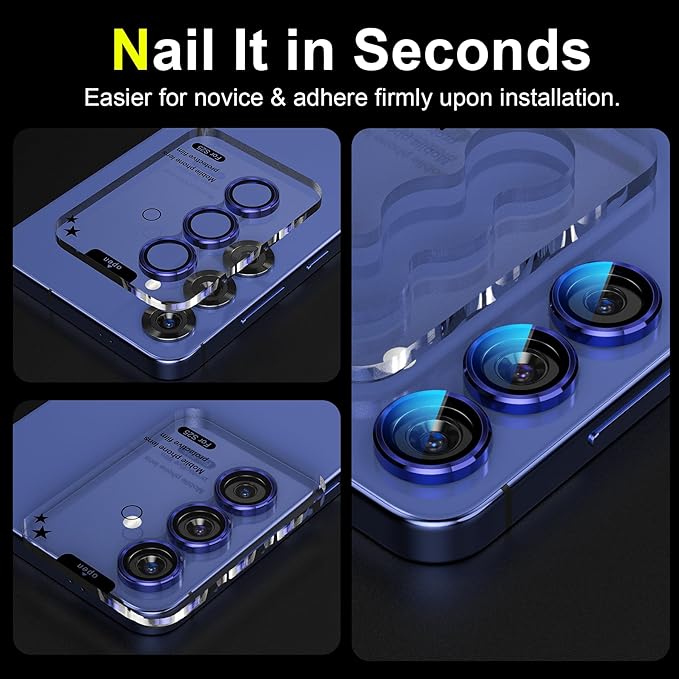 YWXTW Camera Lens Protector for Samsung Galaxy S25 Accessories 9H Tempered - Image 5