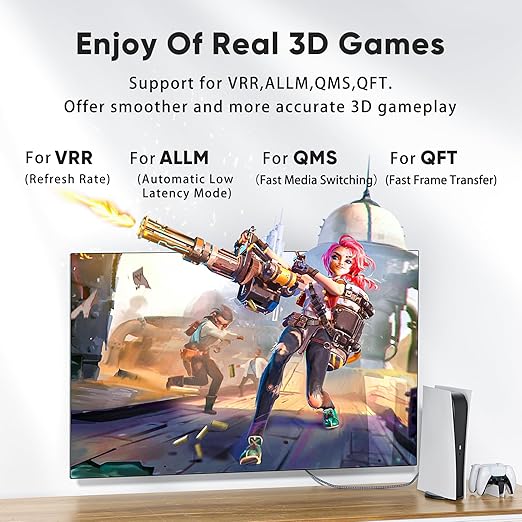 ARISKEEN 8K HDMI Cable 3 FT, 48Gbps High Speed HDMI 2.1 Cable, 8K 60Hz - Image 2