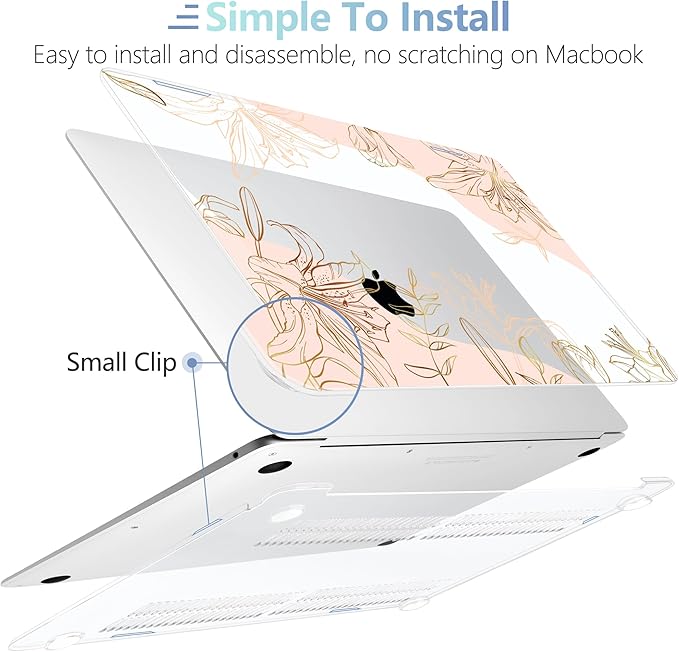 MEEgoodo for MacBook Air 13 inch Case 2021 2020 2019 2018 Released A2337 M1 - Image 4
