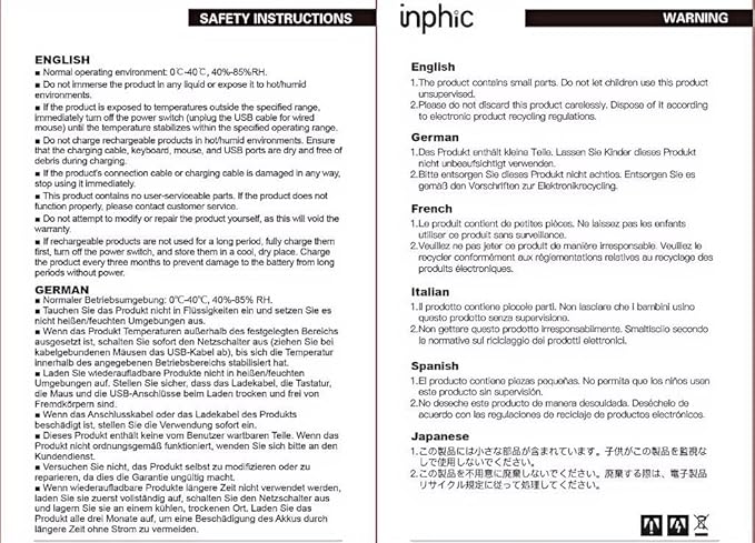 INPHIC IN10P Superlight Wireless Gaming Mouse, 8K Polling Rate, 000 DPI - Image 10