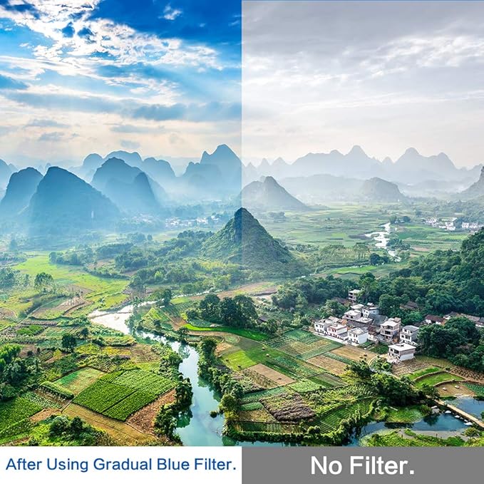 40.5mm Graduated Color Filters Kit 9 Pieces Gradual Colour Lens Filter Kit Set - Image 4