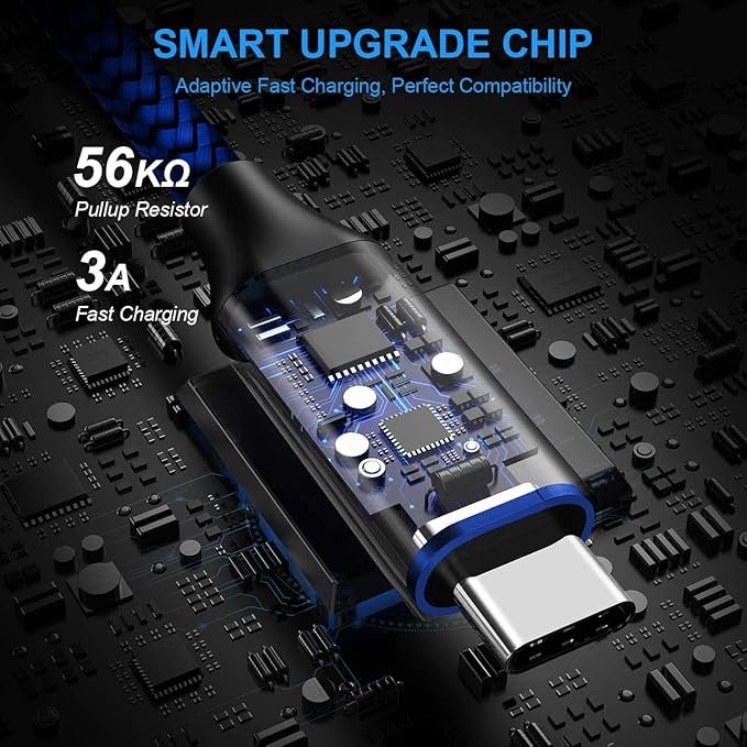 Long USB C Cable, etguuds Fast Charging USB A to Type C Charger Cable Braided - Image 2
