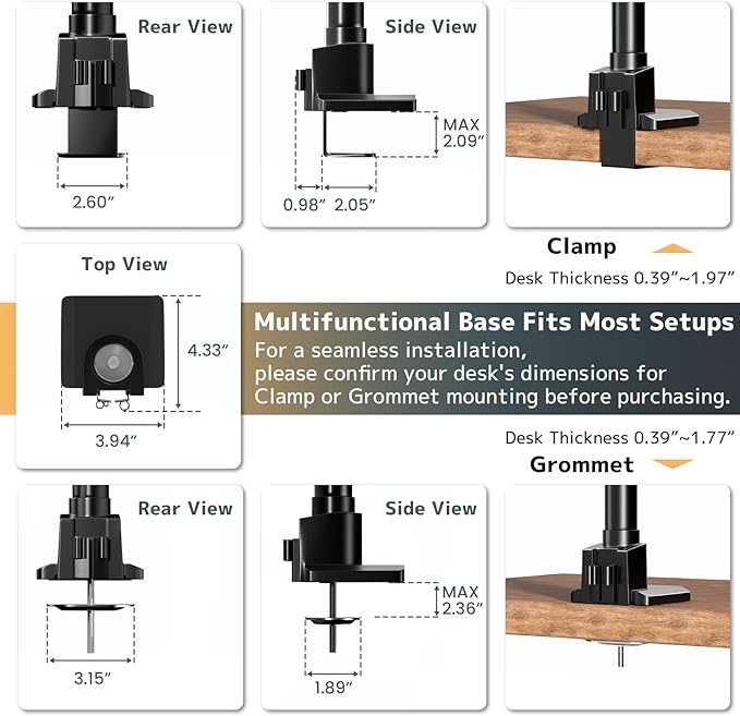 Dual Monitor-Arm Ultrawide Heavy Duty - Image 7