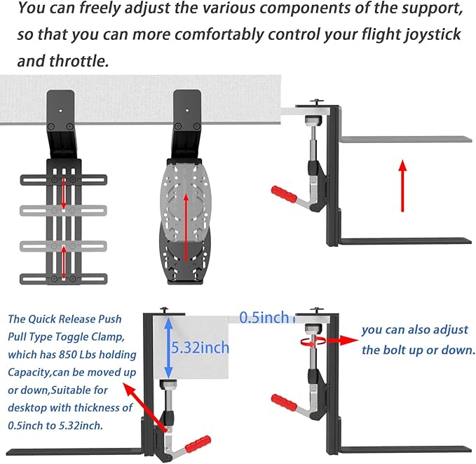 Hikig Desk Mount for Joystick and HOTAS - Image 7