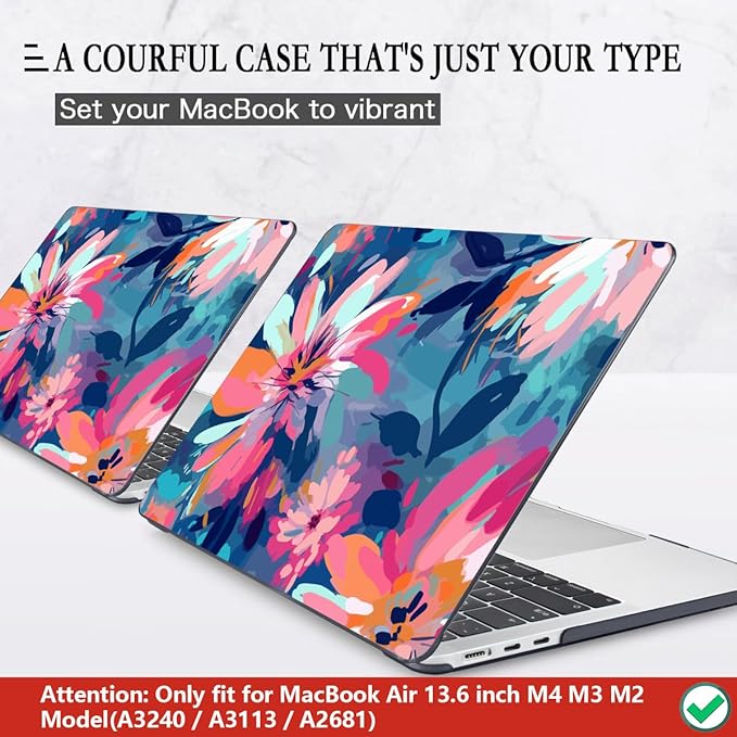 CISSOOK Compatible with MacBook Air 13.6 inch Case 2025 2024 2023 2022 Release - Image 3