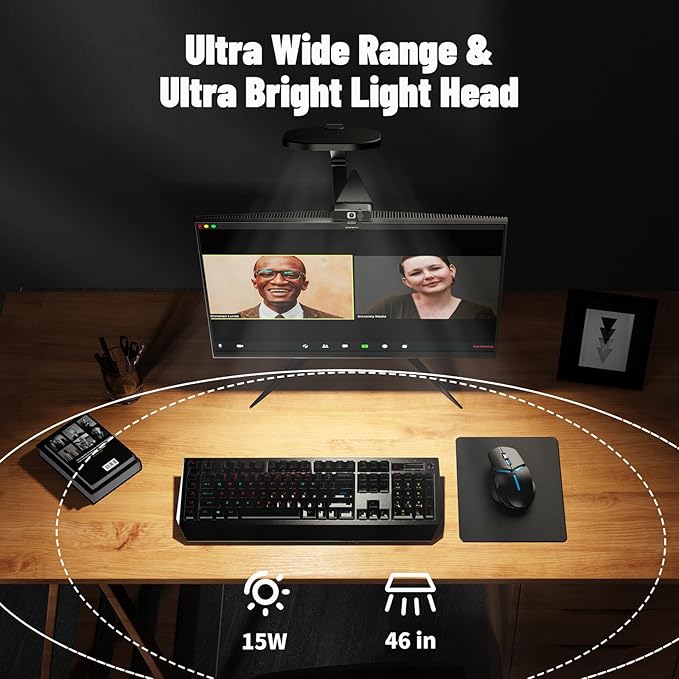 Desk Zoom Meeting Light for Video Conference, Computer Lights - Image 3