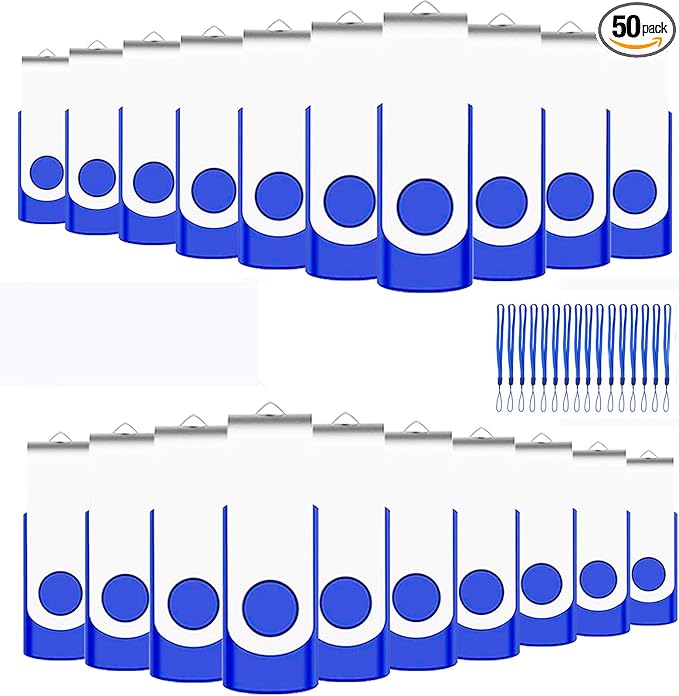 EASTBULL 50 Pack 4GB Bulk Flash Drives Pack USB 2.0 Thumb Drives Pack 4GB Bulk by EASTBULL