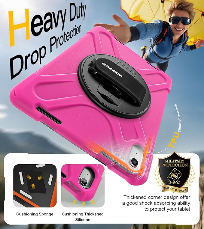 BRAECN for iPad 11th/10th Generation case 11/10.9 inch 2025/2022 Heavy Duty - Image 4