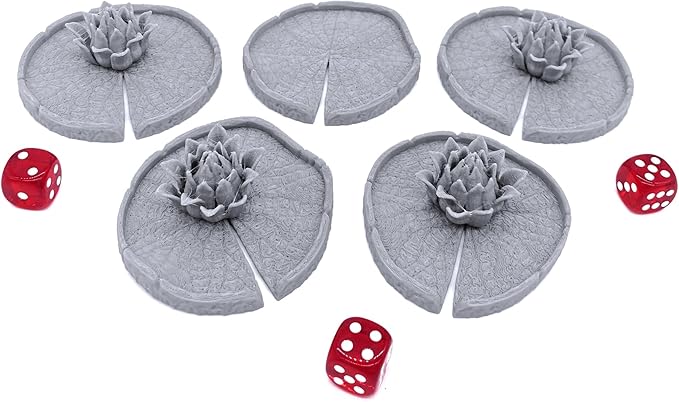 Lily Pads by Printable Scenery, 3D Printed Tabletop RPG Scenery and Wargame - Image 2