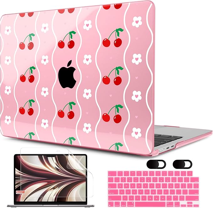 MEEgoodo Case for M4/M3/M2 MacBook Air 13.6 inch Case 2025 2024 2022, Fit Model by MEEgoodo