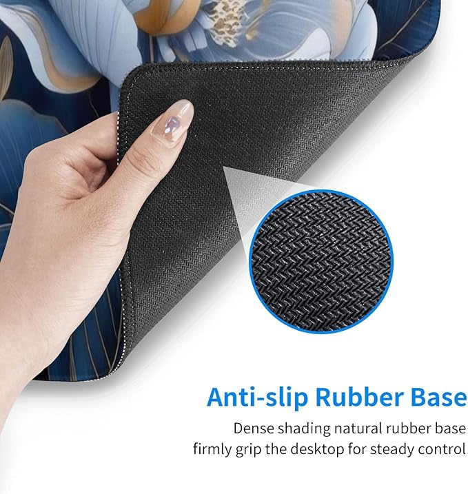 Gaming Mouse Pad, Large Non-Slip Rubber Base Mousepad, Keyboard Mouse Mat - Image 7