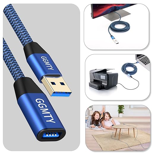 USB 3.0 Extension Cable 1.5 ft, Type A Male to Female Extension Cord Durable - Image 4