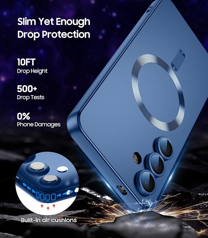 Magnetic for Samsung Galaxy S24 Case Slim Soft Silicone Bumper Shockproof - Image 5