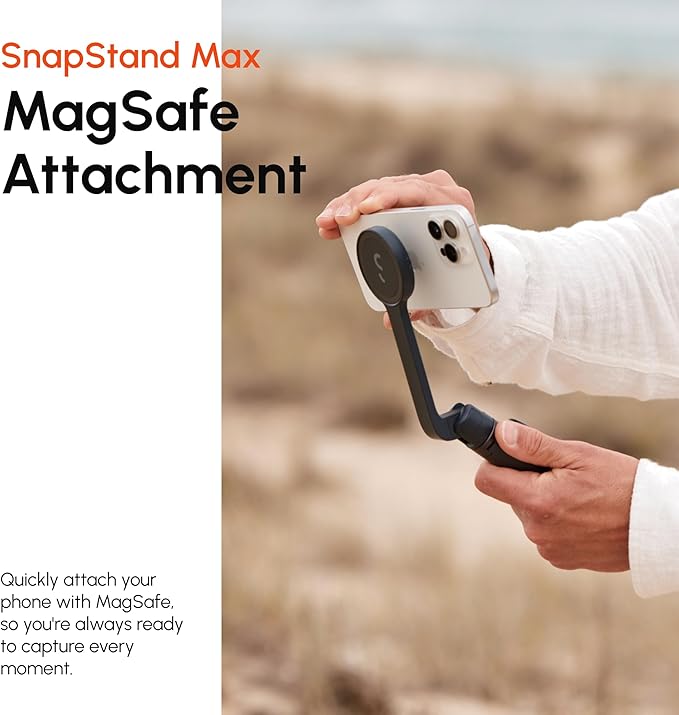 ShiftCam SnapStand Max – Magnetic Selfie Stick & Tripod – Compact, Foldable & - Image 8