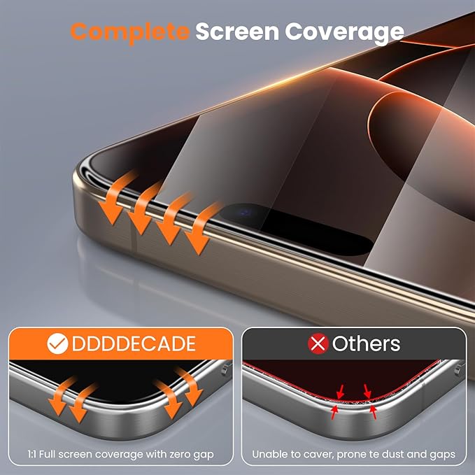 Screen Protector for iPhone 15 Pro Military Grade Tempered Glass Auto-Alignment - Image 4