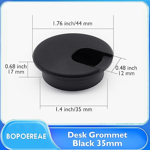 Desk Grommet 1-3/8", Desk Cord Hole Cover, Cable Grommet ABS Plastic, Desk Hole - Image 8