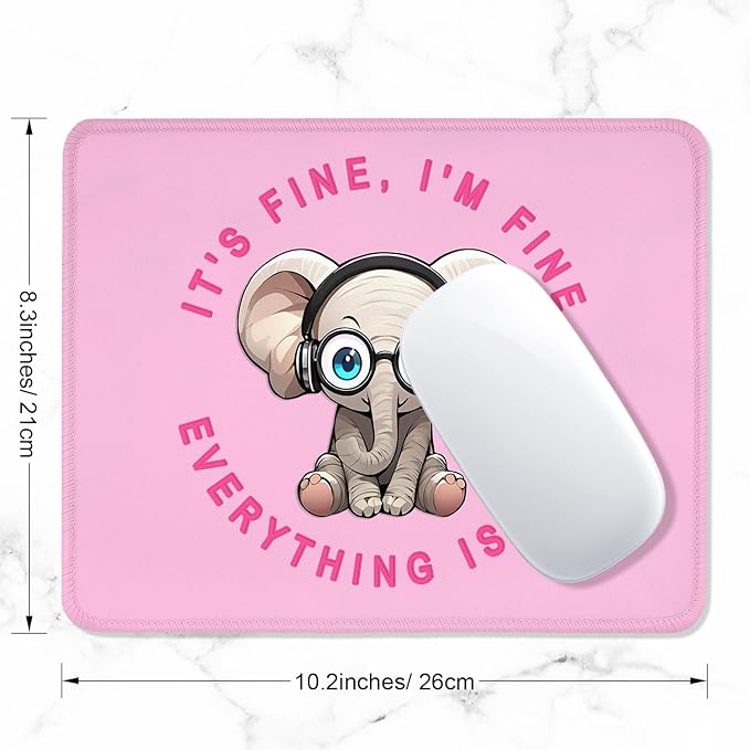 ITNRSIIET Mouse Pad with Stitched Edge Premium Textured Smooth Precise - Image 2