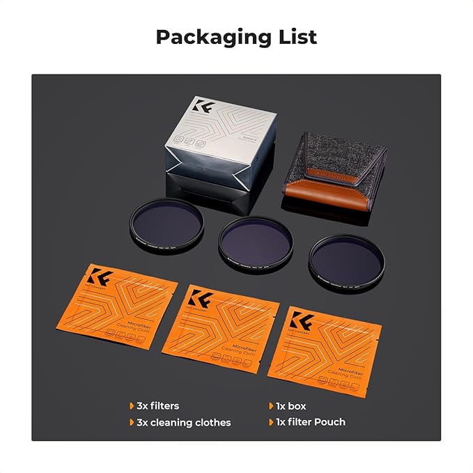 K&F CONCEPT 52mm Star Filters Kit 4 Points 6 Points 8 Points Cross Screen - Image 8