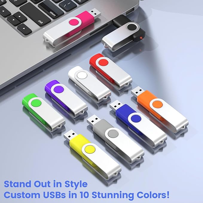 ABLAZE Custom Flash Drive 2GB 100 Pack, Personalized USB Drives Custom USB 2.0 - Image 7