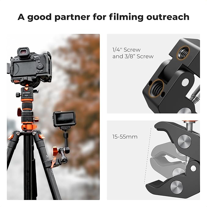K&F Concept 6" Magic Arm Clamp Kit - Image 4