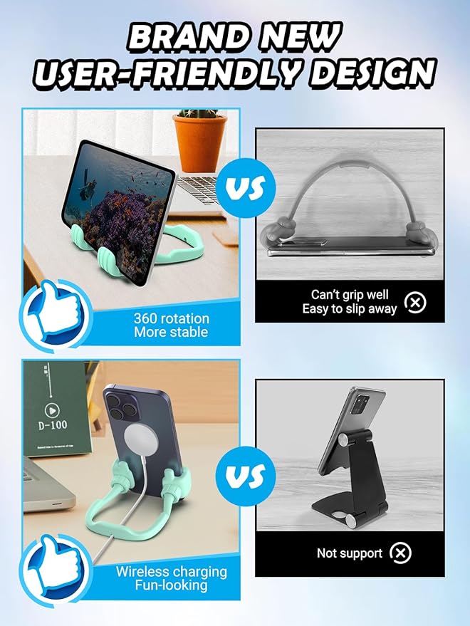 Back to School Supplies Gifts for Boys Girls Cell Phone Stand: Thumbs Up Lazy - Image 5