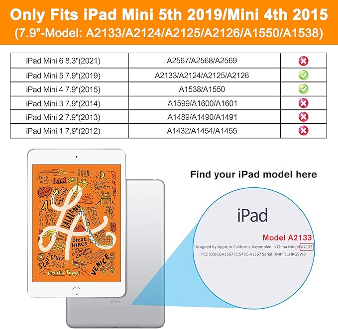 BRAECN iPad mini 5 Case, iPad mini 4 Case, Heavy Duty Shockproof Protective - Image 2