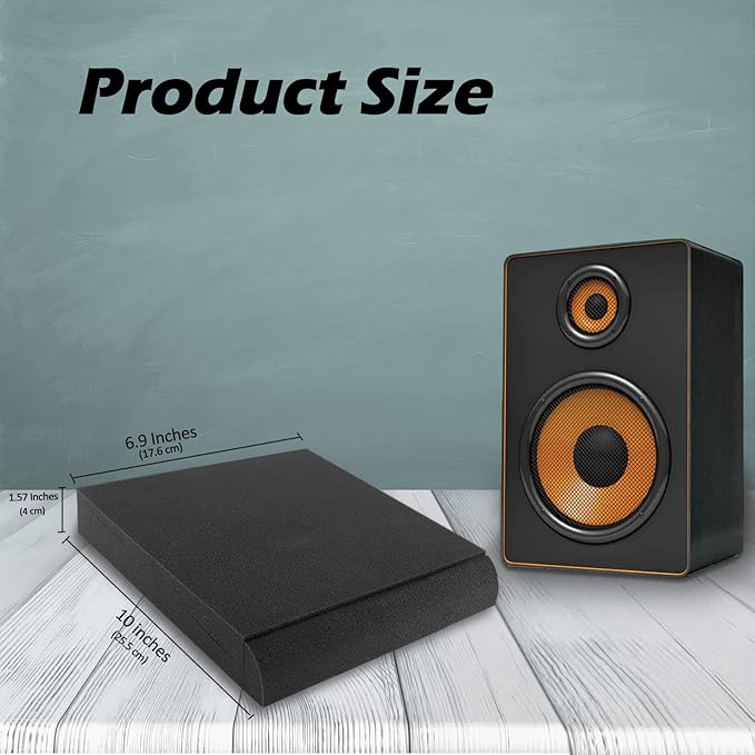 Studio Monitor Isolation Pads, Made of High Density Acoustic Foam, 2 Packs - Image 7