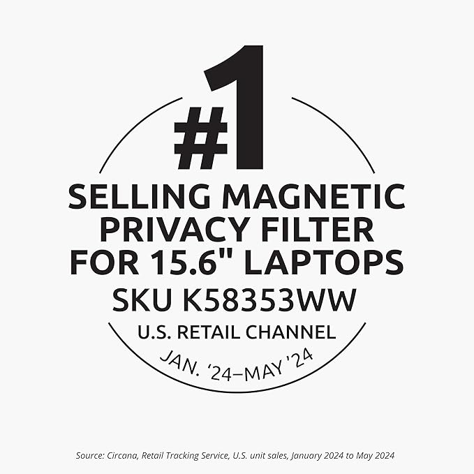 Kensington MagPro™ Magnetic Laptop Privacy Screen 15.6 inch, Removable 16:9 - Image 7