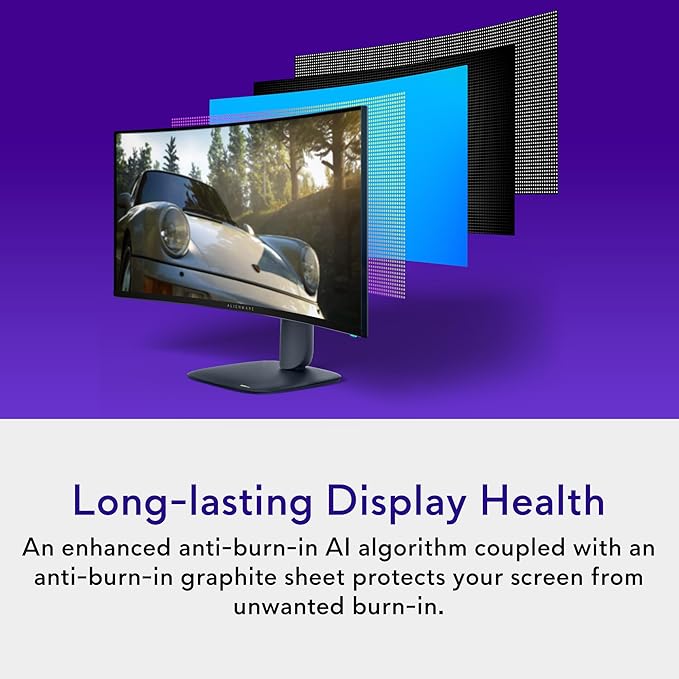 Alienware 34 240Hz QD-OLED Curved Gaming Monitor - Image 7
