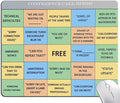 Mouse Pad, Conference Call Bingo Mouse Pad, Washable Square Cloth Mousepad by Armanza