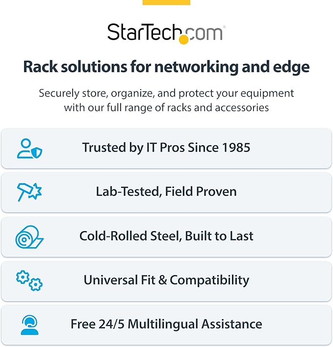 StarTech.com 12U Wall Mount Patch Panel Bracket - Image 8