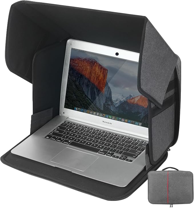 Laptop Sun Shade & Privacy Shield – Premium Physical Filter by Badink