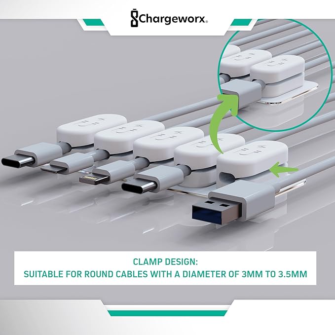 Chargeworx Magnetic Cable Holder - Image 5