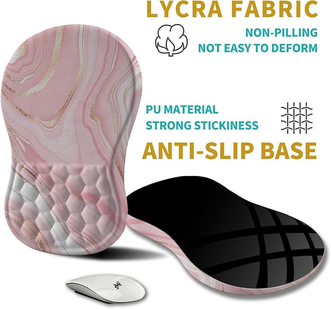 Hokafenle Ergonomic Mouse Pad Wrist Support, Wrist Rest Mousepad - Image 5