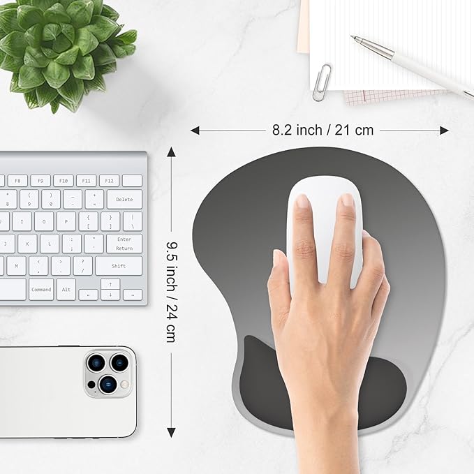 ITNRSIIET Ergonomic Mouse Pad, Cushioned Gel Wrist Rest, Non-Slip Base - Image 6