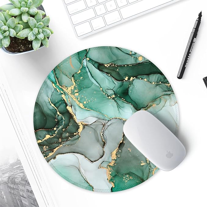 ITNRSIIET Round Mouse Pad with Stitched Edge Premium-Textured Waterproof - Image 7